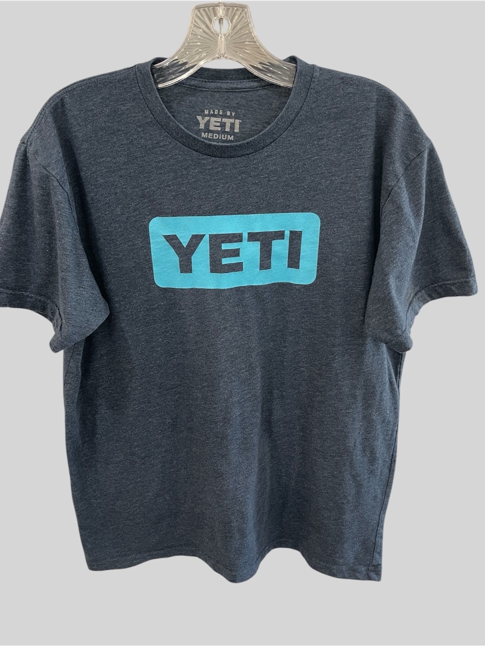 Yeti, blue T-shirt, size medium